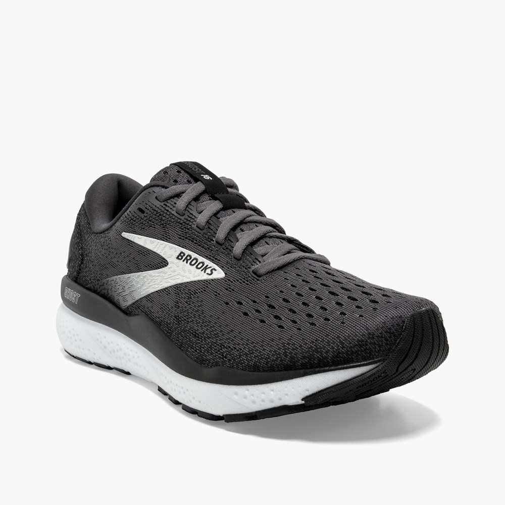 Chaussures Running Route Brooks Ghost 16 Noir Grise Blanche Homme | FRJ-2803946